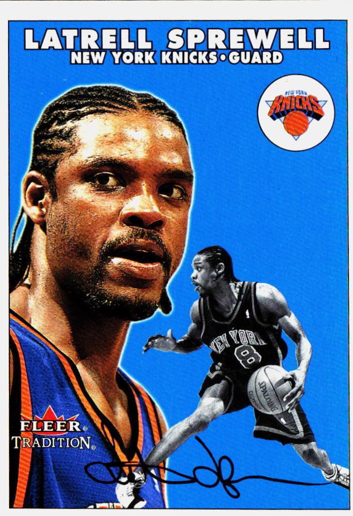 Latrell Sprewell #141 Basketball Cards 2000 Fleer Tradition