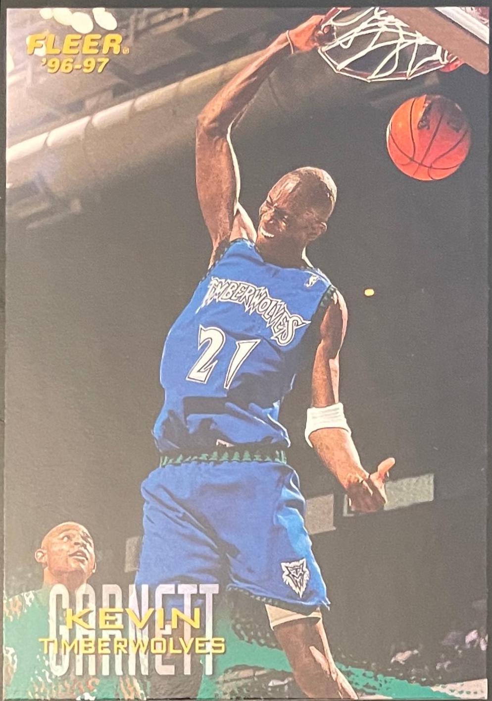Kevin Garnett #22 Basketball Cards 1996 Fleer Sprite