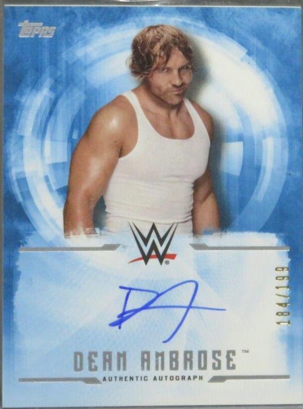 Dean Ambrose #UA-DA Wrestling Cards 2017 Topps WWE Undisputed Autographs