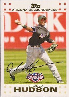 Orlando Hudson #117 Baseball Cards 2007 Topps Opening Day Autographs