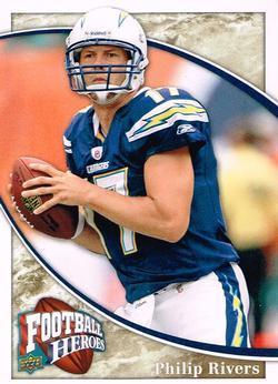 Philip Rivers #64 Football Cards 2009 Upper Deck Heroes