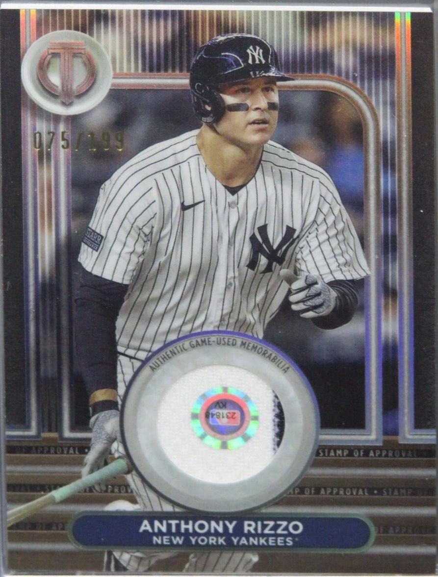 Anthony Rizzo #SOA-ARIZ Baseball Cards 2024 Topps Tribute Stamp of Approval