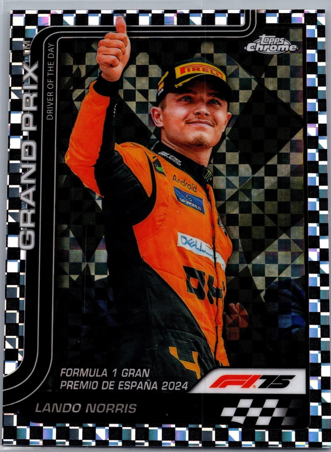 Lando Norris [Checker Flag Refractor] #131 Prices | 2025 Topps
