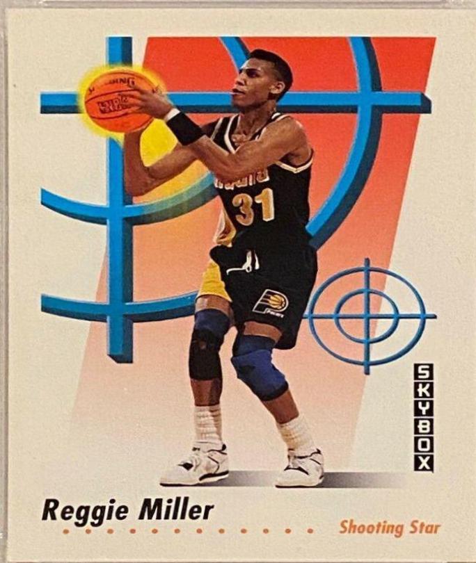Reggie Miller #596 Basketball Cards 1991 Skybox