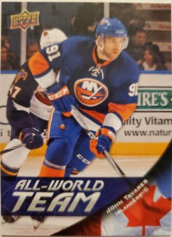 John Tavares #AW14 Hockey Cards 2011 Upper Deck All World Team