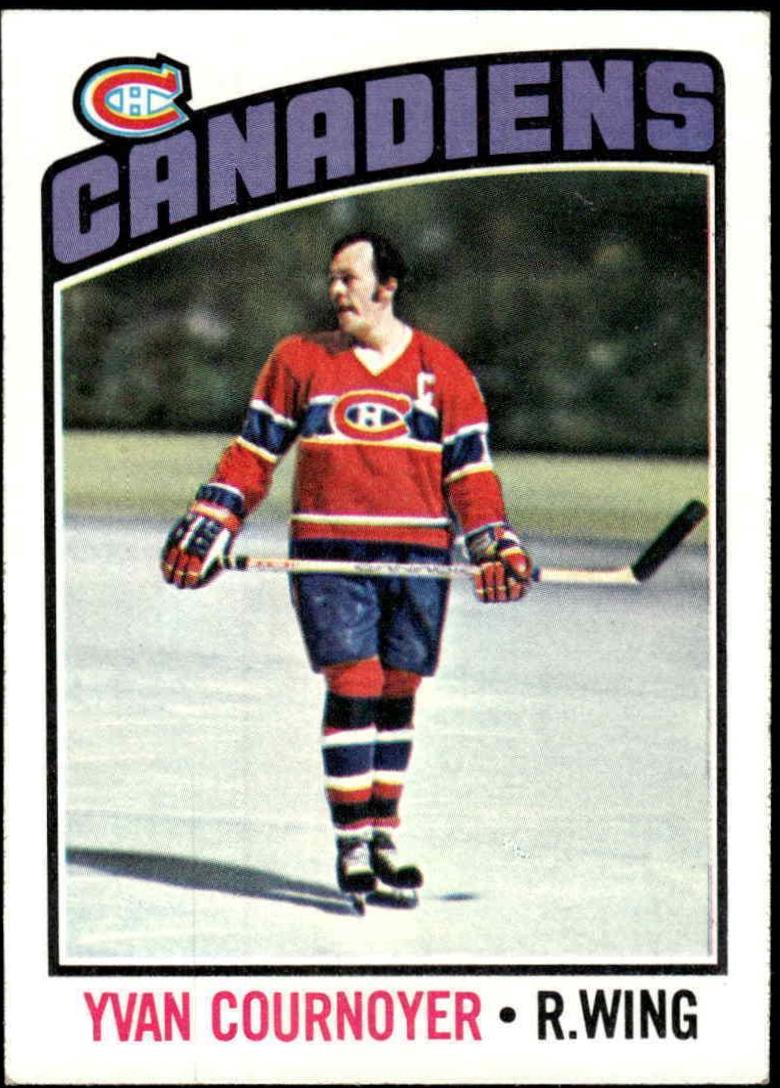 Yvan Cournoyer #30 Hockey Cards 1976 Topps