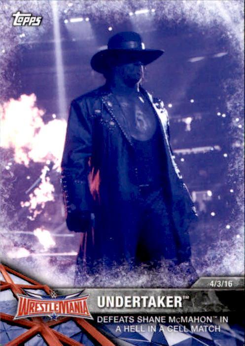 Undertaker #61 Wrestling Cards 2017 Topps WWE Road To Wrestlemania