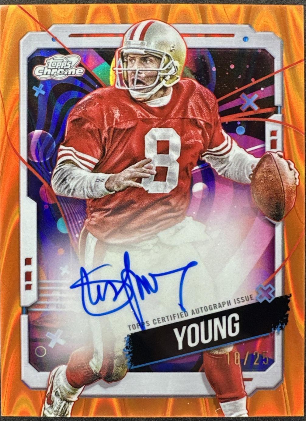 Steve Young [Orange Galactic Refractor] #CCA-SY