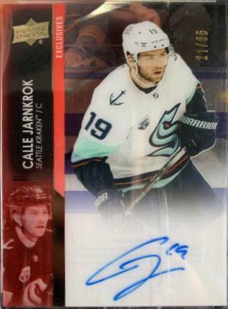 Calle Jarnkrok #CC-CJ 2021 Upper Deck Clear Cut Autograph Hockey