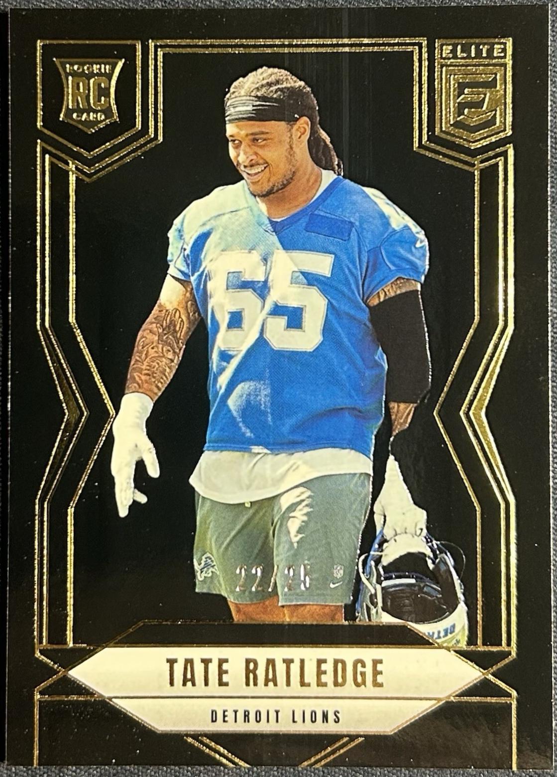 Tate Ratledge [Black] #141 Prices | 2025 Panini Donruss Elite ...