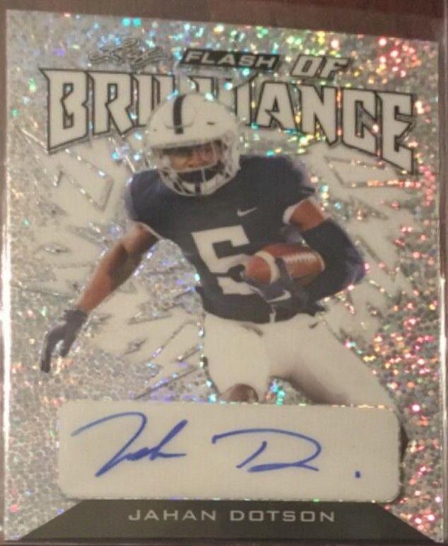 Jahan Dotson #BA-JD1 2022 Leaf Flash Autographs Football