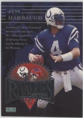 Jim Harbaugh / Thurman Thomas #RV-4 Football Cards 1997 Pro Line Rivalries