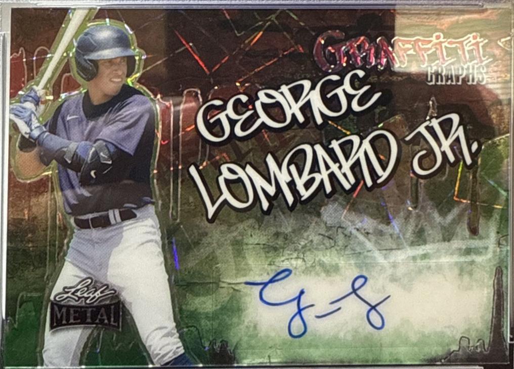 George Lombard Jr. #GG-GLJ 2024 Leaf Metal Baseball Graffiti Graphs