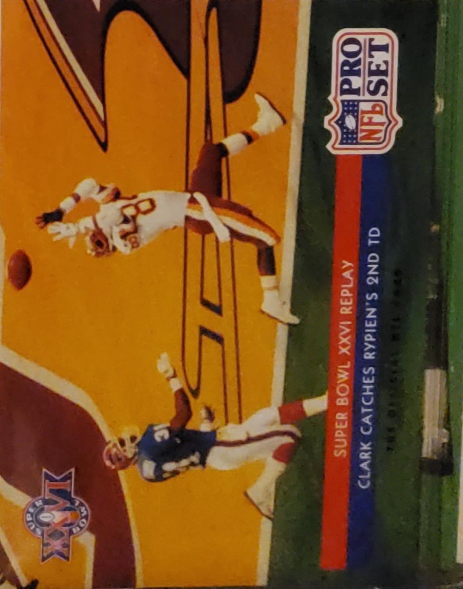 Super Bowl XXVI Replay #70 1992 Pro Set Football