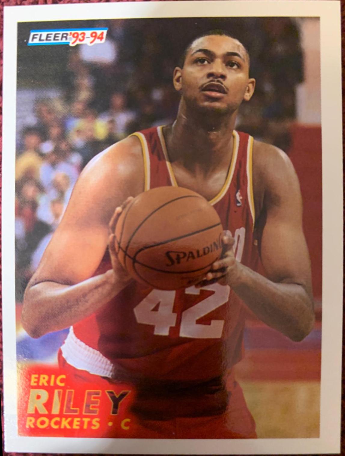Eric Riley #296 Basketball Cards 1993 Fleer