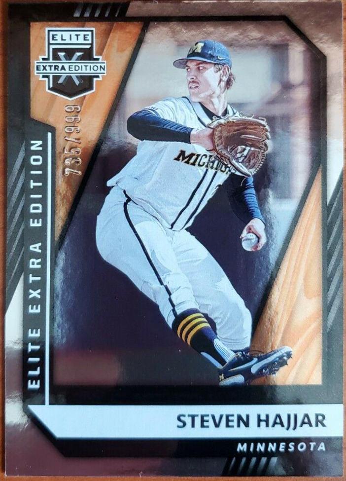 Steven Hajjar #61 2021 Panini Elite Extra Edition Baseball