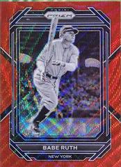 Babe Ruth [Ruby Wave] #2 Baseball Cards 2023 Panini Prizm Prices