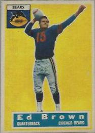 Ed Brown #23 Football Cards 1956 Topps