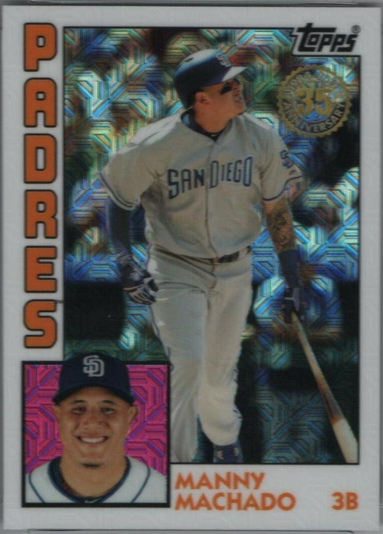 Manny Machado #40 2019 Topps Silver Pack 1984 Chrome Promo Baseball