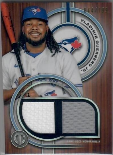 Vladimir Guerrero Jr. #DR-VGJ Baseball Cards 2025 Topps Tribute Single-Player Dual Relic