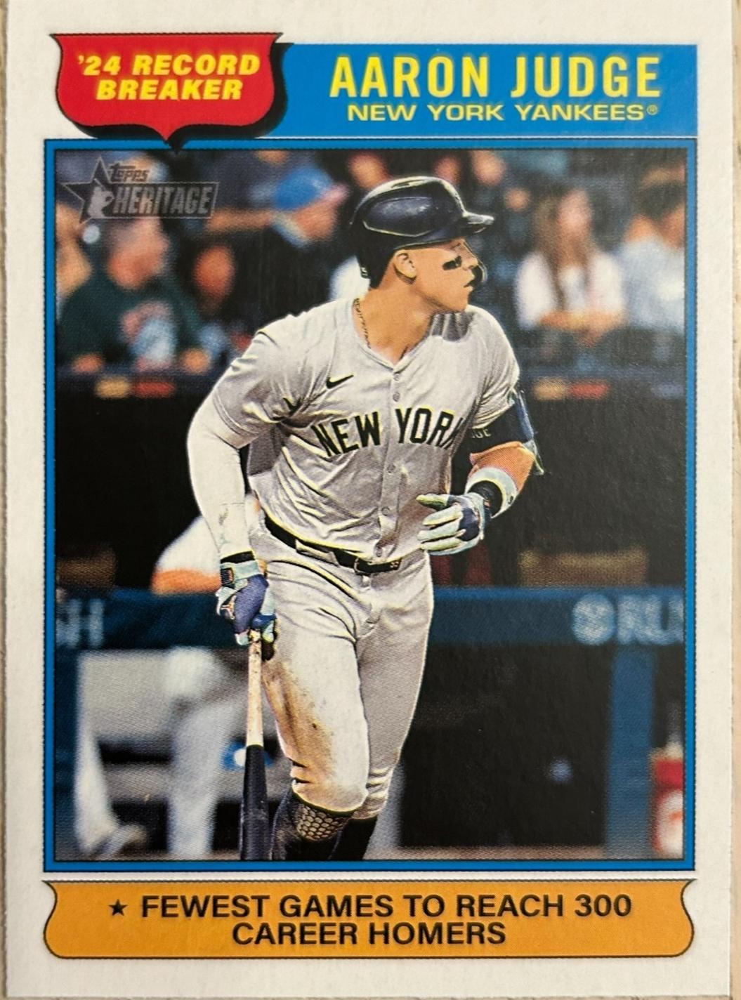 Aaron Judge #3 Baseball Cards 2025 Topps Heritage