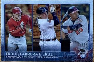 Trout, Cabrera, Cruz