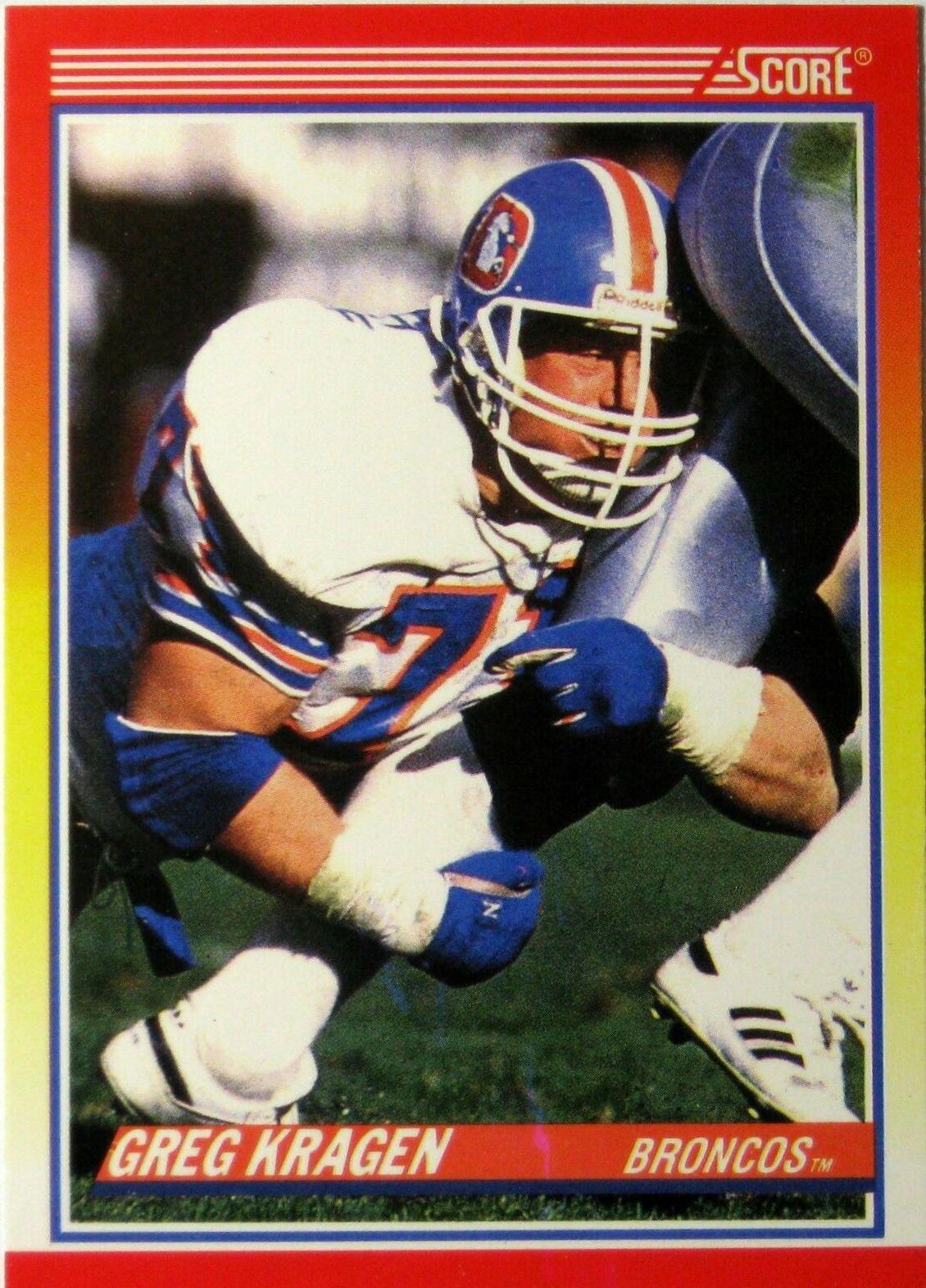 Greg Kragen #660 Football Cards 1990 Panini Score