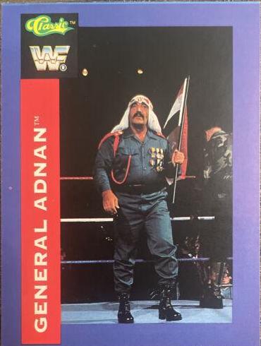 General Adnan #34 Wrestling Cards 1991 Classic WWF