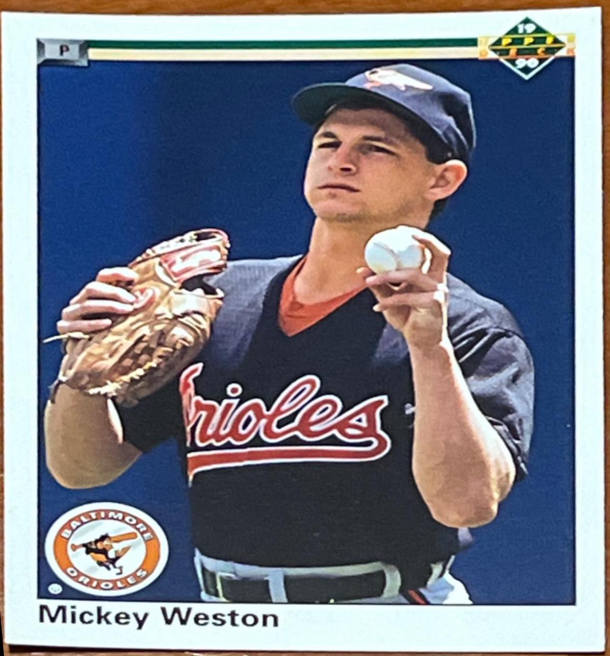 Mickey Weston #683 Baseball Cards 1990 Upper Deck