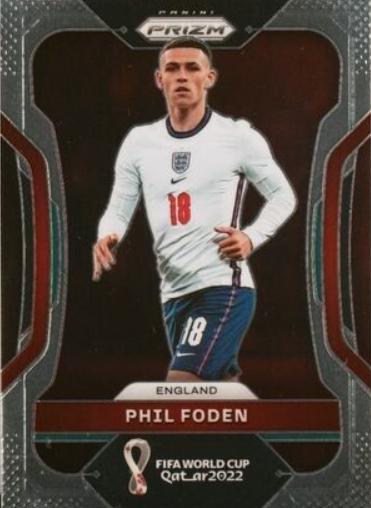Phil Foden #93 Soccer Cards 2022 Panini Prizm World Cup