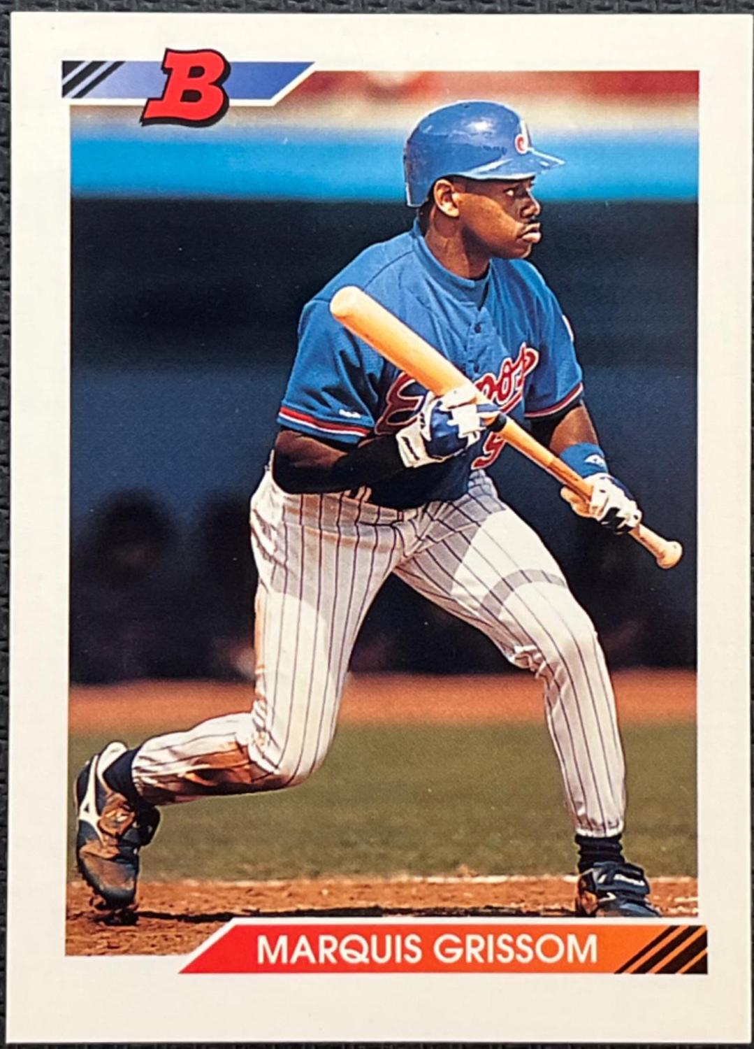 Marquis Grissom #14 Baseball Cards 1992 Bowman