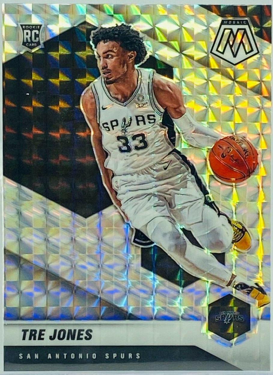 Tre Jones #243 Basketball Cards 2020 Panini Mosaic