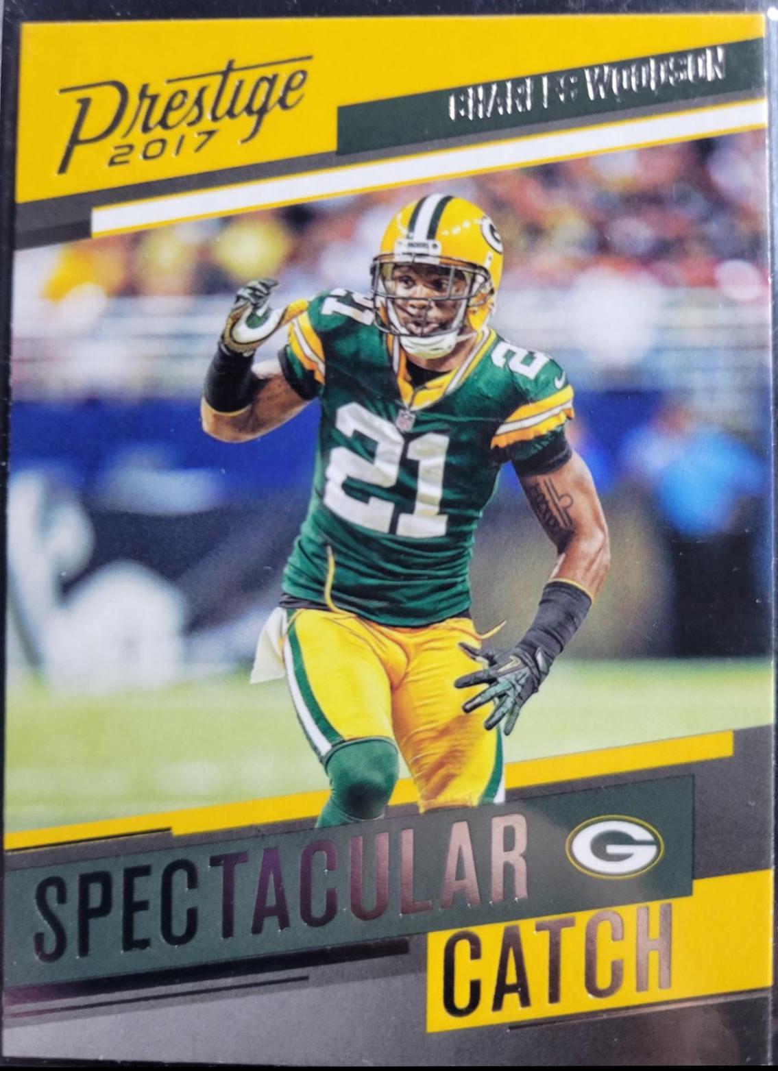 Charles Woodson #18 Football Cards 2017 Panini Prestige Spectacular Catch
