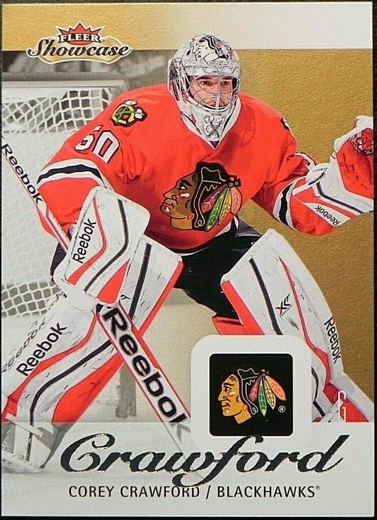 Corey Crawford #18 Hockey Cards 2013 Fleer Showcase
