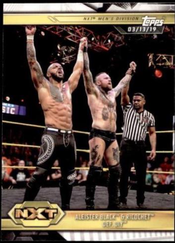 Aleister Black & Ricochet def. DIY #82 Wrestling Cards 2019 Topps WWE NXT