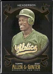 Rickey Henderson [Mini Black] #30 Prices | 2021 Topps Allen