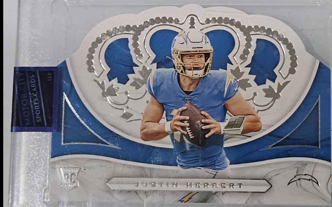Justin Herbert #CR-3 Football Cards 2020 Panini Chronicles Crown Royale