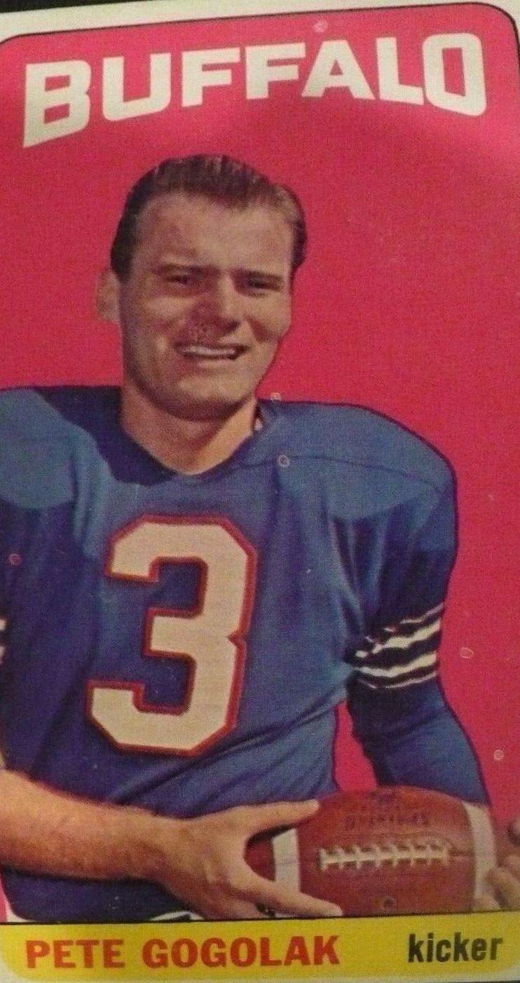Pete Gogolak #30 Football Cards 1965 Topps