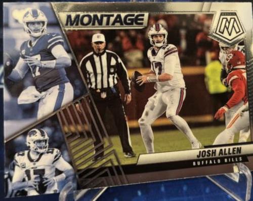 Josh Allen #M-1 Football Cards 2022 Panini Mosaic Montage