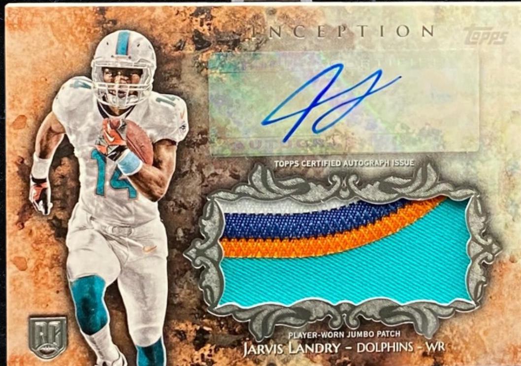 Jarvis Landry #IAJP-JL Football Cards 2014 Topps Inception Rookie Jumbo Patch Autographs