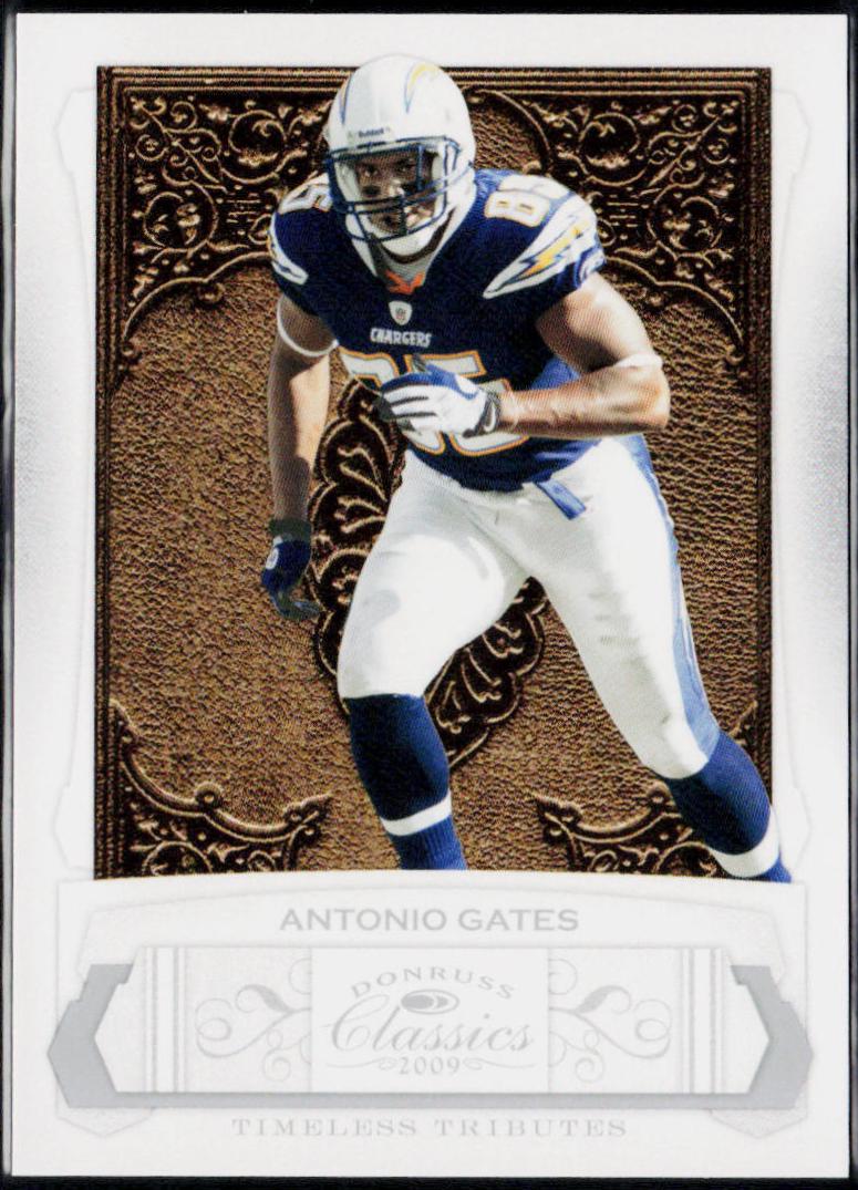Antonio Gates #80 Football Cards 2009 Panini Donruss Classics