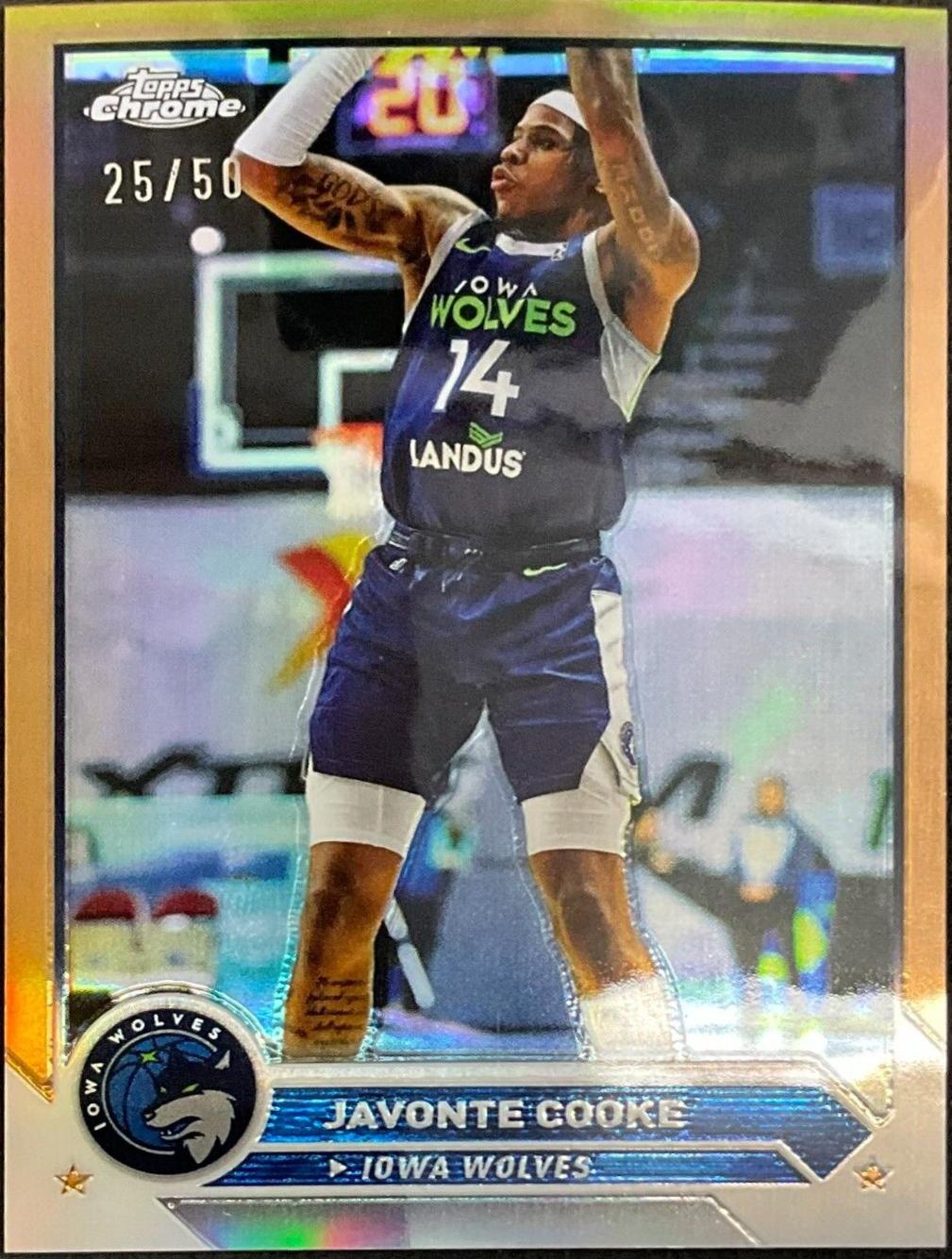 Javonte Cooke [Gold Refractor Chrome] #40