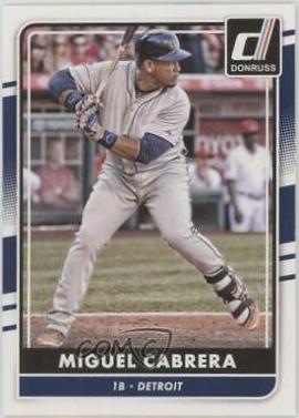 Miguel Cabrera #67 2016 Panini Donruss Baseball