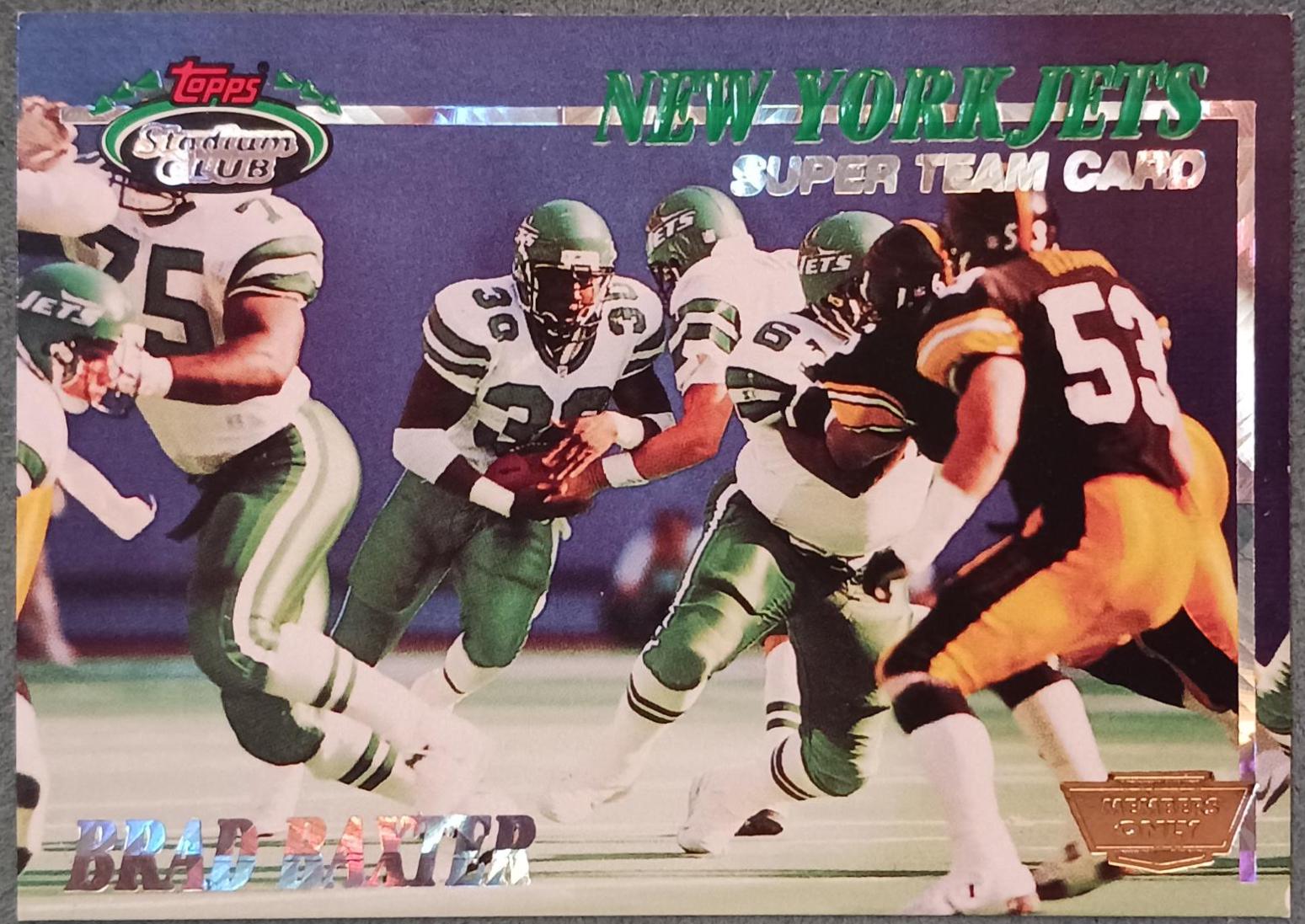Brad Baxter #NNO 1993 Stadium Club Super Teams Football