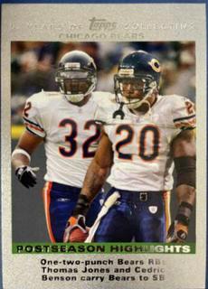 Thomas Jones, Cedric Benson