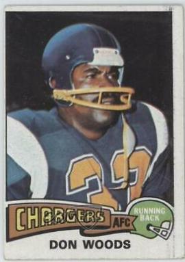 Don Woods #10 Football Cards 1975 Topps
