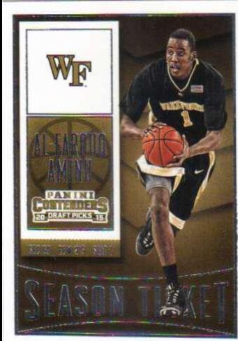 Al Farouq Aminu #4 Basketball Cards 2015 Panini Contenders Draft Picks