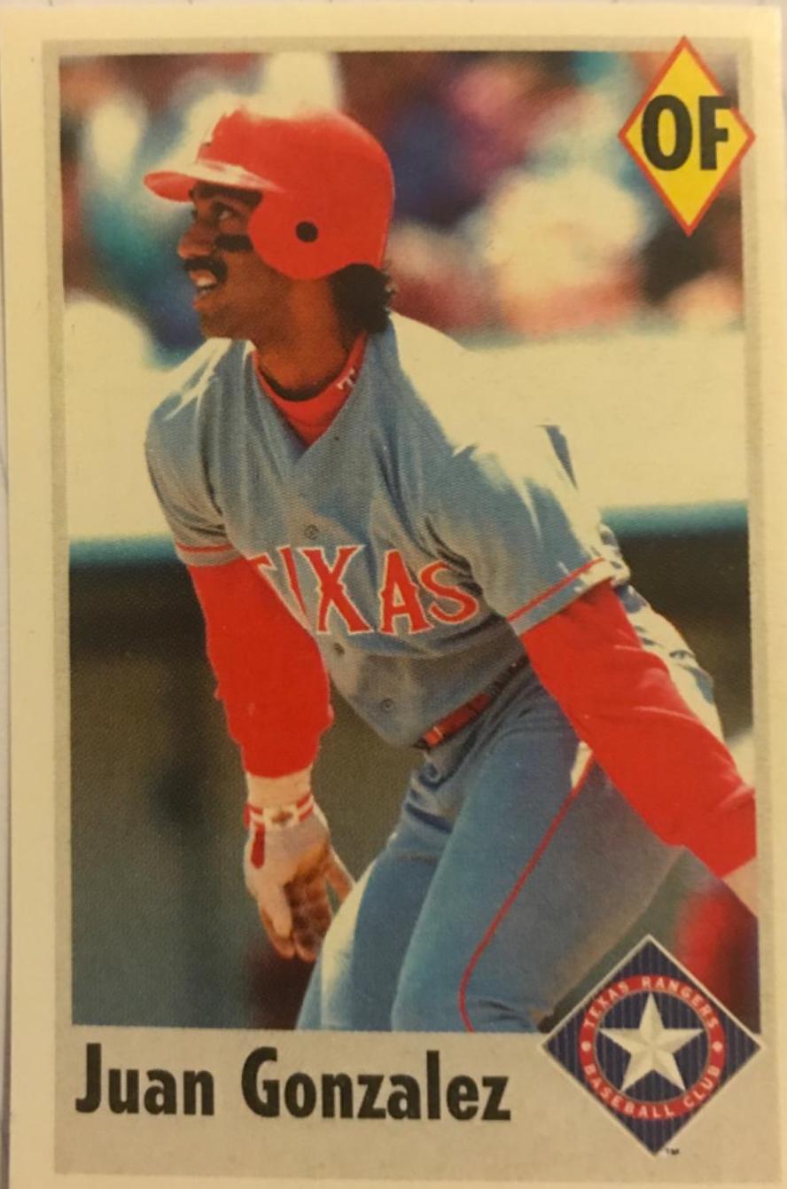 Juan Gonzalez #83 Baseball Cards 1995 Fleer Panini Stickers