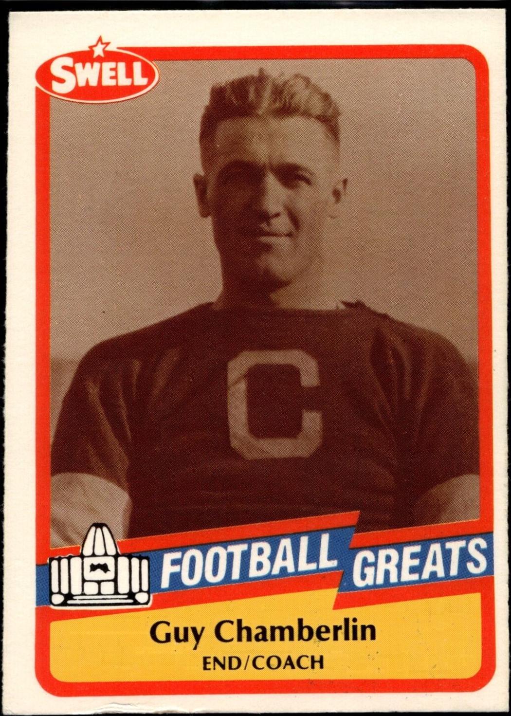 Guy Chamberlin #23 Football Cards 1989 Swell Greats