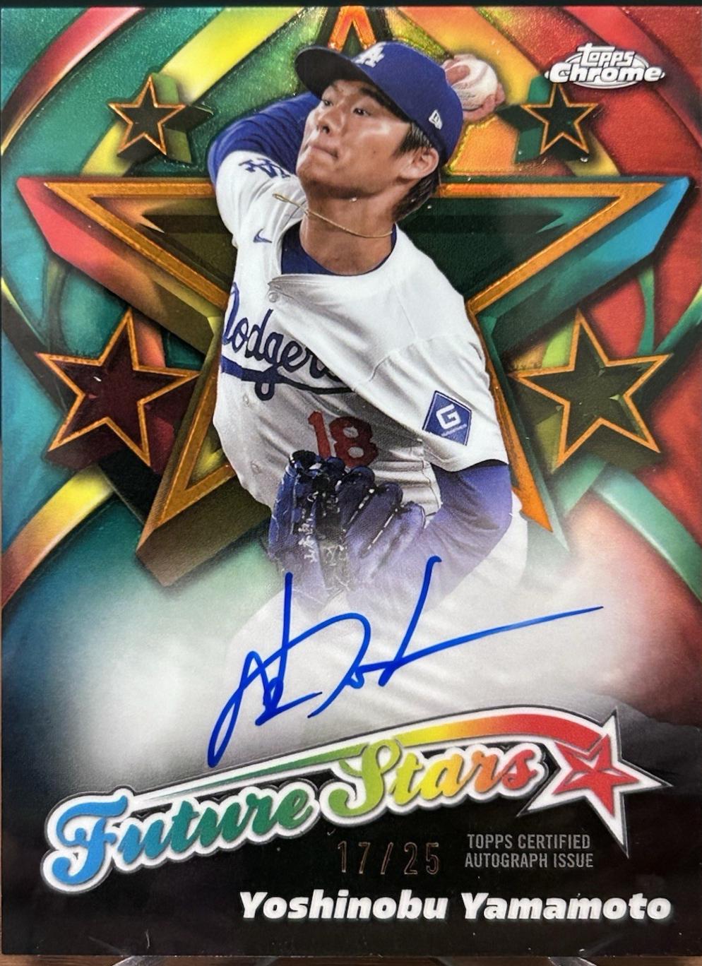 Yoshinobu Yamamoto [Orange Refractor] #FSA-YY Prices | 2025 Topps